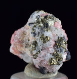 2cms RHODOCHROSITE FLUORITE PYRITE CHINA CRYSTAL RHOMBOHEDRAL MINIATURE RB632