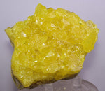 8.8cms SULPHUR NATURAL CRYSTALS BOLIVIA SULFUR POTOSI MINERAL SPECIMEN YB21