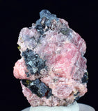 3.3cms RHODOCHROSITE GALENA PYRITE CHINA CRYSTAL RHOMBOHEDRAL MINIATURE RB658