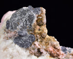 8.3cms RHODOCHROSITE QUARTZ CALCITE CRYSTALS JORDANITE (?) GALENA PERU RB511