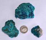60grs BLUE MALACHITE CHRYSOCOLLA SCULPTURE SCENIC PERU ROUGH DECORATION UB185