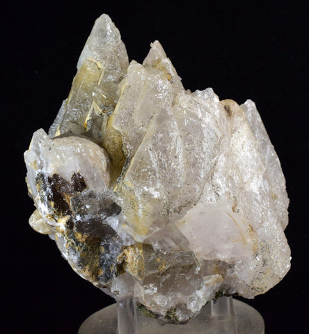 13.5cms CALCITE WITH QUARTZ CRYSTALS PERU SHINY MINERAL SPECIMEN GB25