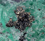 4.8cms GEOCRONITE GREEN FLUORITE CRYSTAL PERU MILPO ATACOCHA PERU SHINY KB20