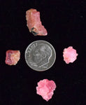 LOT 4 GEM RHODOCHROSITE CRYSTALS PERU MINERAL SPECIMEN COLLECTOR RB272