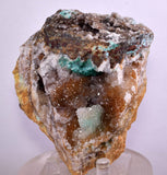 9.8cms DRUZY CHRYSOCOLLA MALACHITE QUARTZ LILY MINE PERU COPPER MINERAL DB54