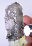 9.1cms GEM QUARTZ NATURAL CHLORITE INCLUDED PHANTOM CRYSTAL PERU  QB77