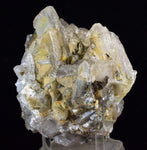 13.5cms CALCITE WITH QUARTZ CRYSTALS PERU SHINY MINERAL SPECIMEN GB25