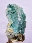 6cms ATACAMITE DRUZY CHRYSOCOLLA  STALACTITE LILY MINE PERU MINERAL AB43
