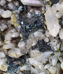 17cms EPIDOTE QUARTZ CALCITE HEMATITE CRYSTALS PERU CLUSTER MINERAL CB163
