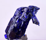 2.3cm GEM AZURITE CRYSTALS TSUMEB NAMIBIA ON MATRIX ROYAL BLUE SHARP SHINY UB239