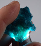 9.7grs BLUE MALACHITE CHRYSOCOLLA SCULPTURE SCENIC PERU ROUGH DECORATION UB08