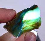10grams BLUE OPAL SLAB PERU SCENIC QUALITY TRANSLUCENT JEWELRY COLLECTOR OB73