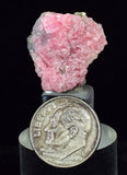 1.9ms RHODOCHROSITE FLUORITE PYRITE CHINA CRYSTAL RHOMBOHEDRAL MINIATURE RB409