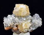 2.5cms CERUSSITE BARITE GALENA CRYSTALS MOROCCO MINERAL SPECIMEN KB56