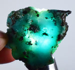 18.7grs GEM SILICA CHRYSOCOLLA  PERU CHALCEDONY QUARTZ BLUE ROUGH FACET SB63