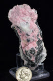 7.5cms RHODOCHROSITE QUARTZ CALCITE CRYSTALS JORDANITE (?) GALENA PERU RB510