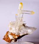 9.1cms QUARTZ HALLOYSITE MANGO COLOMBIA NATURAL CRYSTAL MINERAL SPECIMEN QB62