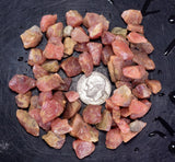 LOT 60 grams GEM RED RHODOCHROSITE ROUGH ORTIZ PERU MINERAL SPECIMEN RB549