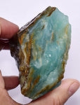 265 Grams GEM BLUE OPAL PERU ROUGH SCENIC SEASCAPE MINERAL SPECIMEN OB106