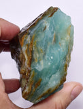 265 Grams GEM BLUE OPAL PERU ROUGH SCENIC SEASCAPE MINERAL SPECIMEN OB106