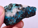 30grs GEM SILICA CHRYSOCOLLA SCENIC PERU CHALCEDONY COPPER MINERALS ROUGH SB190