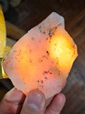 115 grams GEM PINK OPAL PERU ROUGH ANGEL SKIN TRANSLUCENT CORAL COLOR PB61