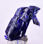 2.3cm GEM AZURITE CRYSTALS TSUMEB NAMIBIA ON MATRIX ROYAL BLUE SHARP SHINY UB239