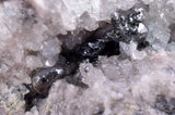 3.8cms TWIN ACANTHITE QUARTZ PYRARGYRITE CRYSTALS MINERALPERU COLLECTOR HB168