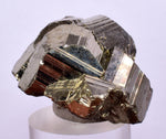 4.2cms PYRITE STRIATED PERU SHINY CRYSTALS MINERAL SPECIMEN COLLECTOR MB86
