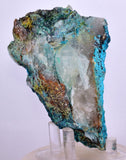 9cms QUARTZ CHRYSOCOLLA BOTRYOIDAL TENTADORA MINE PERU MINERAL SPECIMEN CB180