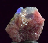 1.9ms RHODOCHROSITE FLUORITE PYRITE CHINA CRYSTAL RHOMBOHEDRAL MINIATURE RB409