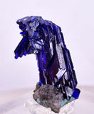 2.3cm GEM AZURITE CRYSTALS TSUMEB NAMIBIA ON MATRIX ROYAL BLUE SHARP SHINY UB239