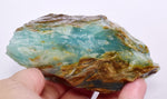265 Grams GEM BLUE OPAL PERU ROUGH SCENIC SEASCAPE MINERAL SPECIMEN OB106