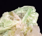 7.5cms AUGELITE CRYSTAL PERU DARK GREEN BRIGHT NEEDLE QUARTZ PASTO BUENO AB233