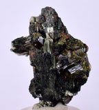 4cms ACTINOLITE EPIDOTE CRYSTALS PERU NATURAL BRILLIANT CLUSTER MINERAL CB97