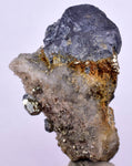 4.5cms GALENA QUARTZ PYRITE CRYSTAL CUBIC PERU MINERAL SPECIMEN  GB38