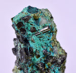 6.7cms EPIDOTE CHRYSOCOLLA CRYSTALS PERU COLLECTOR GREEN COLOR MINERAL CB186