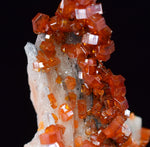 3.1cm VANADINITE CRYSTAL BARITE MIBLADEN MOROCCO MINIATURE MINERAL SPECIMEN WB16