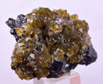 3.1cms GEMMY BARITE GOLDEN CRYSTALS PERU SHINY TRANSLUCENT MINERAL EB85