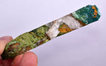 75grs GEM SILICA CHRYSOCOLLA SLAB PERU CHALCEDONY QUARTZ BLUE ROUGH SB127
