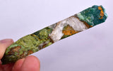 75grs GEM SILICA CHRYSOCOLLA SLAB PERU CHALCEDONY QUARTZ BLUE ROUGH SB127