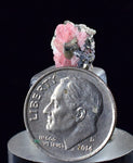 1cms RHODOCHROSITE FLUORITE PYRITE CRYSTAL RHOMBOHEDRAL SUPER MINIATURE RB316