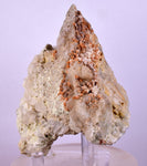 9.5 cms RED ORANGE ZEOLITE STILBITE LAUMONTITE CALCITE CRYSTALS PERU FB79