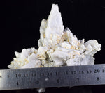 13cms NATURAL QUARTZ CALCITE PYRITE CRYSTALS MINERAL SPECIMEN QB89