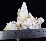 13cms NATURAL QUARTZ CALCITE PYRITE CRYSTALS MINERAL SPECIMEN QB89