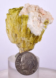 4.2cms VESUVIANITE CALCITE CRYSTALS PERU PAMPA BLANCA MINERAL SPECIMEN CB112