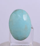 1.5cms GEM NATURAL TURQUOISE SCENIC CABOCHON RARE PERU PENDANT JEWELRY BB193