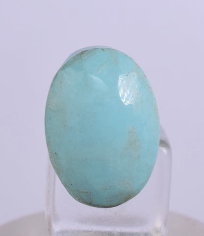 1.5cms GEM NATURAL TURQUOISE SCENIC CABOCHON RARE PERU PENDANT JEWELRY BB193