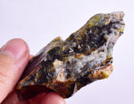 44 grams GEM BLUE OPAL PERU SLAB SCENIC SEASCAPE MINERAL SPECIMEN OB111