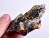 44 grams GEM BLUE OPAL PERU SLAB SCENIC SEASCAPE MINERAL SPECIMEN OB111